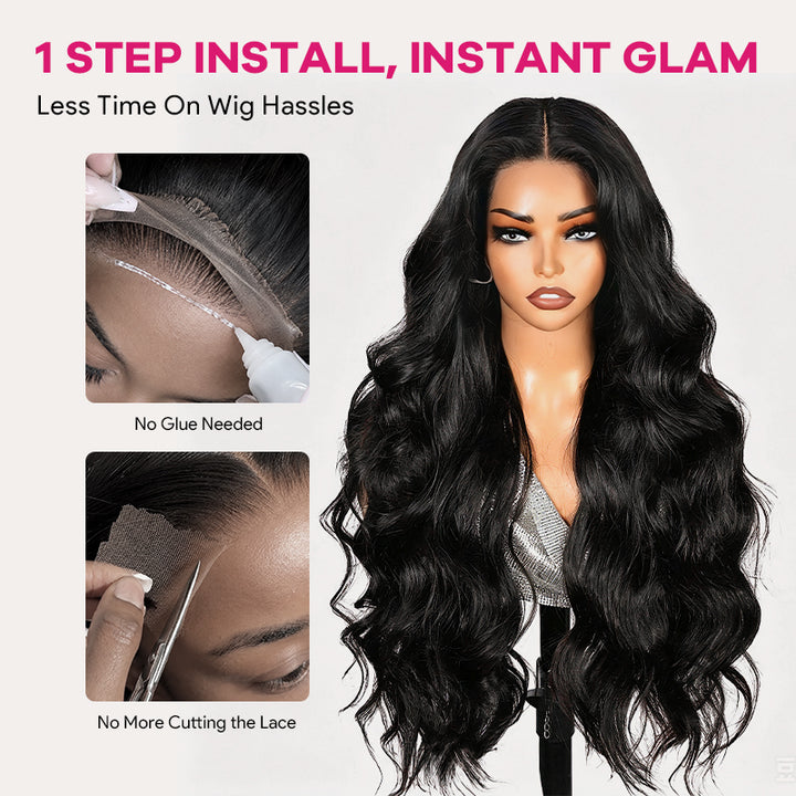 30 32 40 Inch Body Wave 5x5 13x4 HD Lace Front Wigs Human Hair Pre Plucked Pre Bleached Knots Glueless Wigs