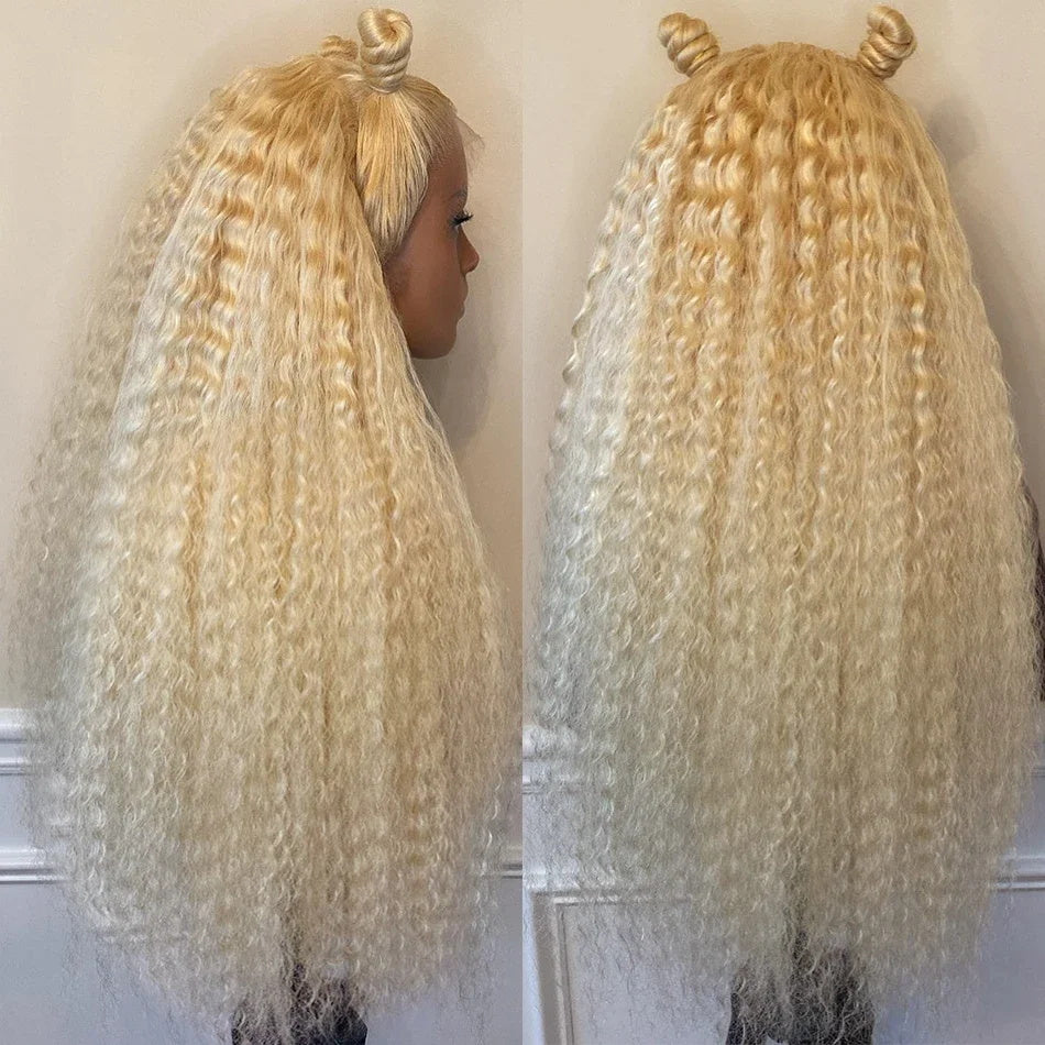 613 Blonde Deep Wave Transparent 13x4 Lace Front Wear and Go Human Hair Wigs