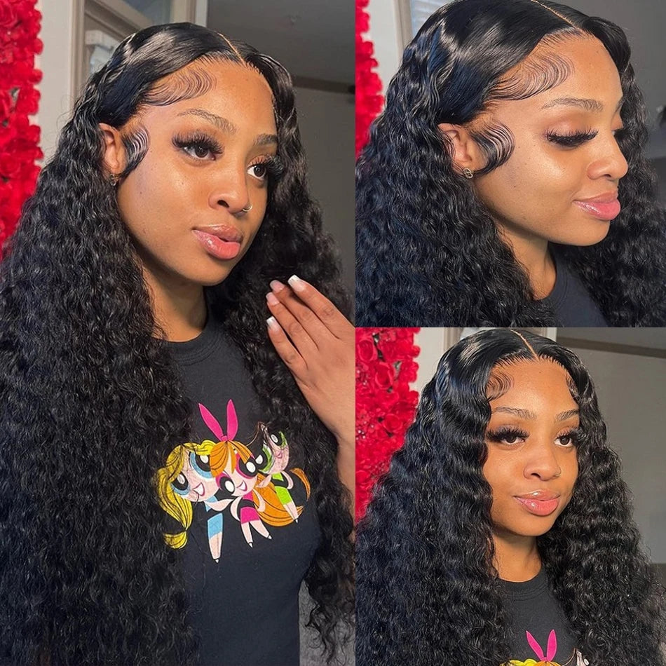 Pre Plucked Wear & Go Wig | 40 Inch Glueless HD 13x4 Lace Front Wig Water Wave Human Hair