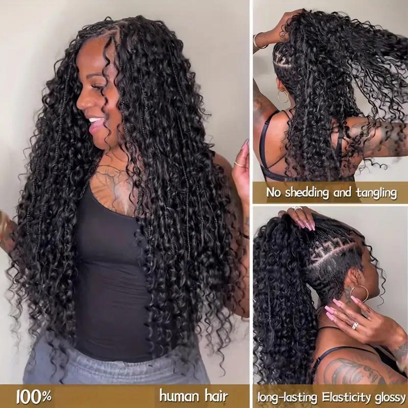 Allove Hair Deep Wave Bulk Human Hair For Braiding No Weft Bulk Hair Bundles