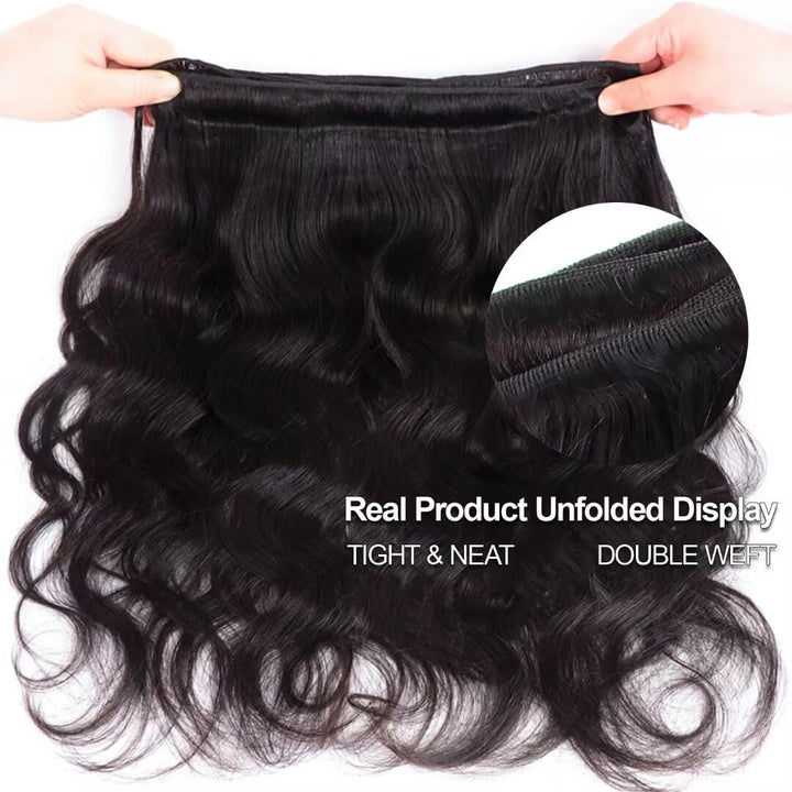 30 Inch Boby Wave Bundles 12A Burmese Human Hair 100% Unprocessed Raw Human Hair Extensions Thick Ends Virgin Hair