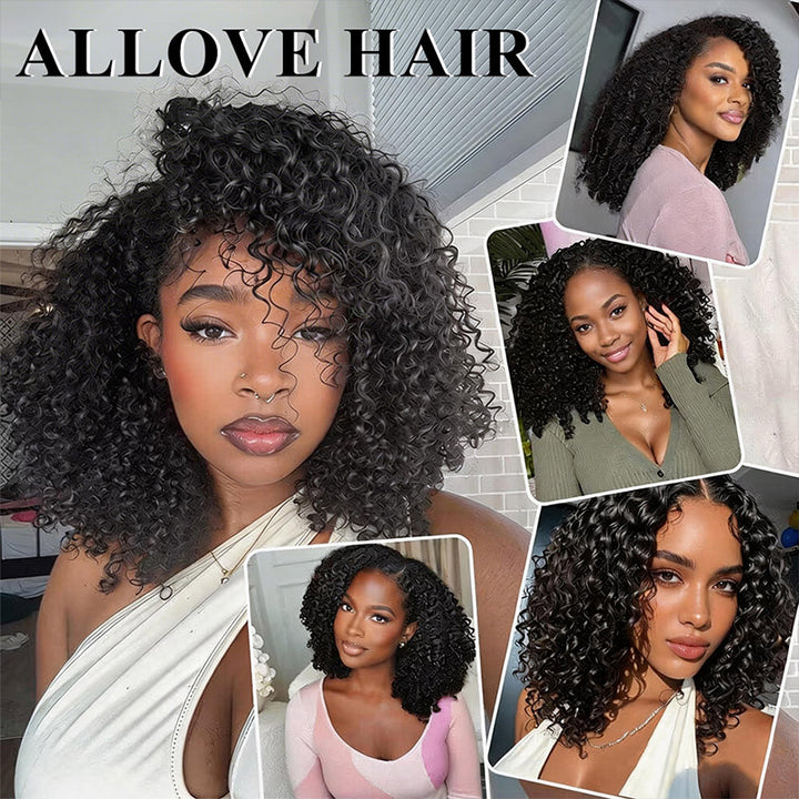 Kinky Curly Crochet Human Hair Miracle Knots Friendly for Boho Braids 100% Virgin Human Hair - AlloveHair