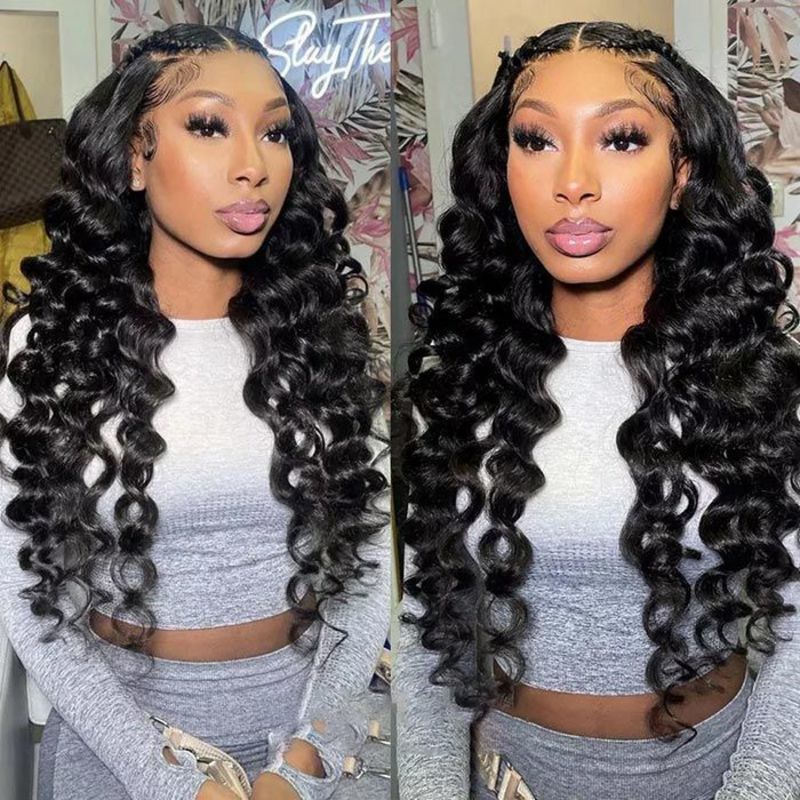 Loose Wave 13*4 Undetectable Lace Frontal Wig Natural Hairline Glueless Wig