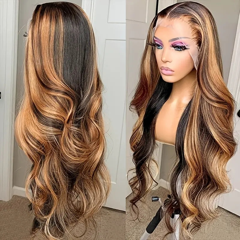 [Tax Refund Sale] Allove Hair 13x6 P4/27 Highlight Human Hair Lace Front Wigs