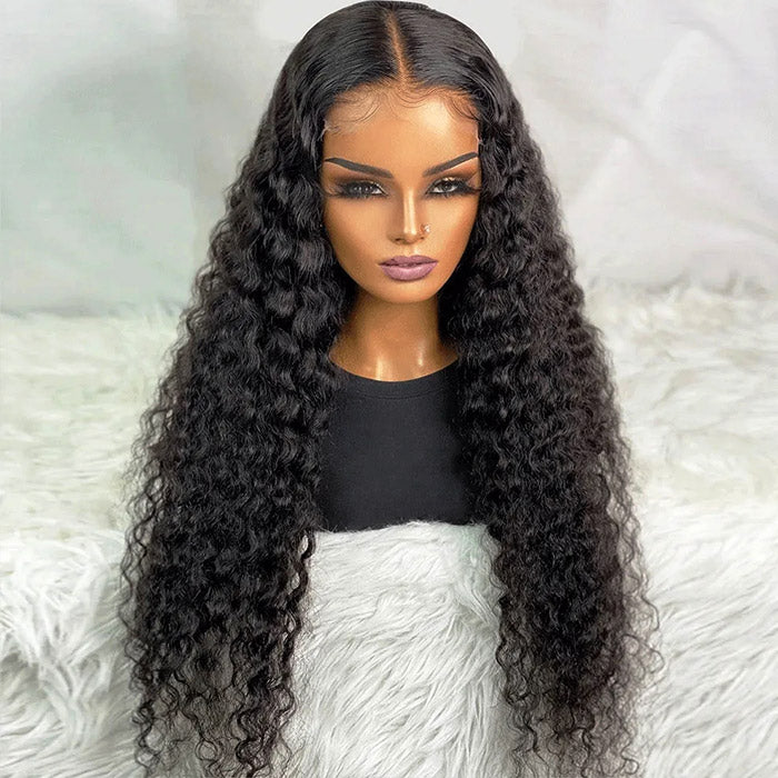 Long 36 Inch 13x4 Undetectable HD Water Wave Lace Front Wig Glueless Wigs with Pre Plucked