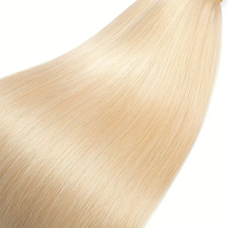 Allove Hair 613 Blonde Straight Human Braiding Hair No Weft Bulk Hair Crochet Braids