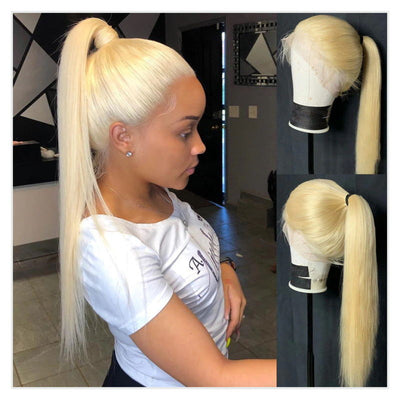 613 Blonde Color 13x6 Straight Hair HD Lace Front Wig Wear and Go 360 Full Lace Wigs
