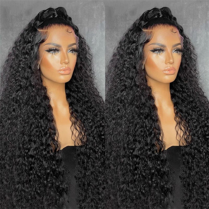 Curly Human Hair Wigs 30Inch 13x4 HD Lace Frontal Wigs Pre Plucked Ready To Wear