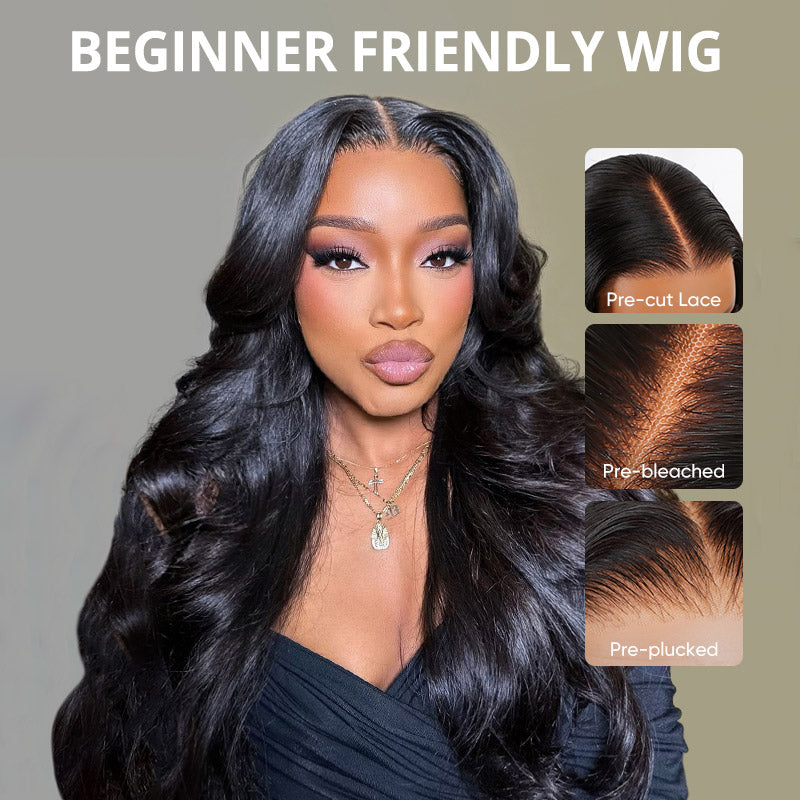 30 Inch Buss Down Wig Body Wave 5x5 Closure Wigs Human Hair 200% Density Real Glueless Wigs