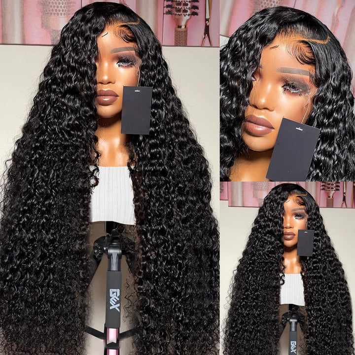 Curly Hair 13*4 Lace Front Wigs Undetectable Human Hair Long Wigs For Women