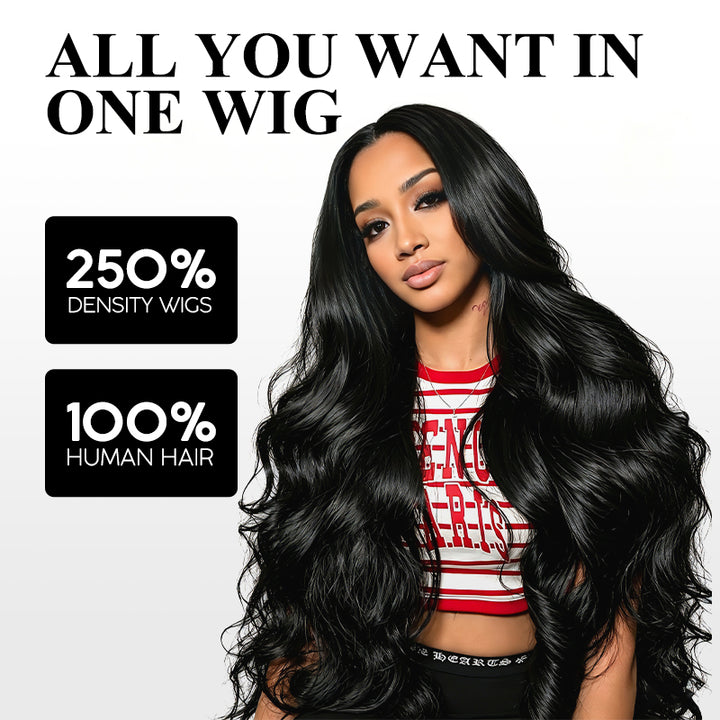 30 32 40 Inch Body Wave 5x5 13x4 HD Lace Front Wigs Human Hair Pre Plucked Pre Bleached Knots Glueless Wigs
