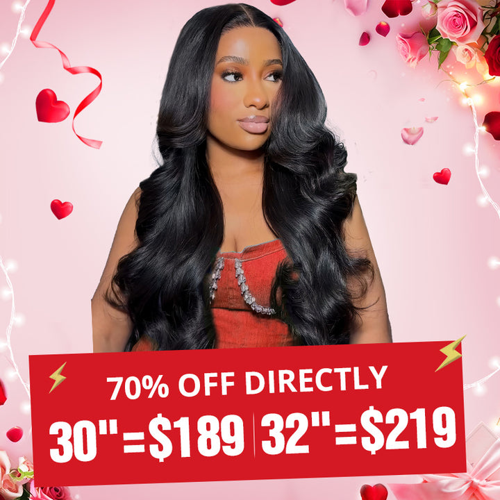 [ 70% OFF Flash Sale |Pre Cut & Pre-Plucked & Bleached Knots Ready To Wear 13x4 Lace Front Wig 200% Density