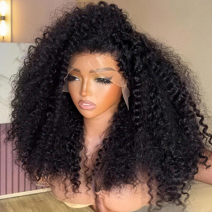 30 32 Inch 300% Density Luxury Custom Wigs Glueless 13x4 13x6 Full Lace Front Curly Wigs Virgin Human Hair Transparent HD Lace Front Wig