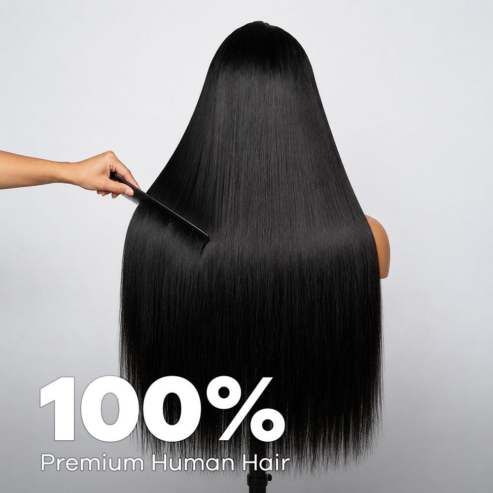 Pre-Everything Glueless 13x4 13x6 HD Lace Frontal Wig Free Parting Pre Braided Straight Hairstyle Ready to Go Wigs