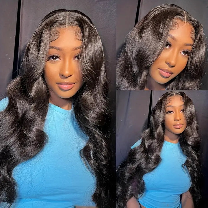 Allove Hair C-Shape Wear & Go HD Glueless 6x6 Lace Closure Body Wave Wigs