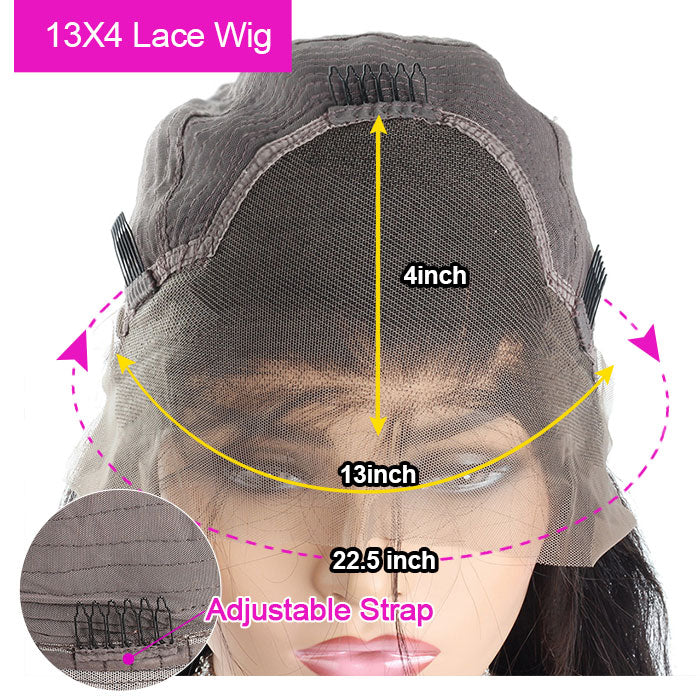 Allove 13x4 Lace Front Short Deep Wave Bob Wig Virgin Human Hair Wigs For Women