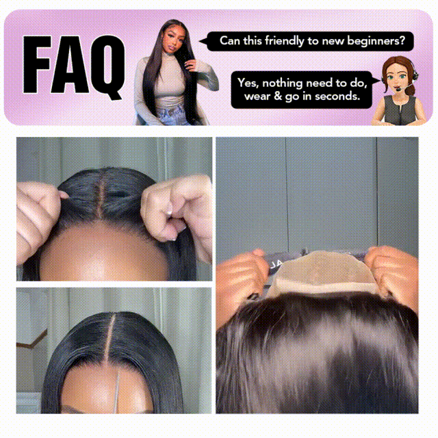 Bleached Knots Ready To Wear Wig | Straight Hair Glueless Wigs 13x6 HD Lace Front Wigs For Beginners - AlloveHair