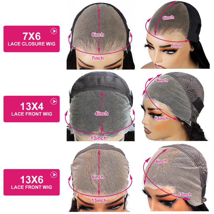 40 Inch 100% Glueless Wig Body Wave 13x4 13x6 HD Lace Wigs with Natural Hairline Bleached Knots Human Hair Wigs - AlloveHair