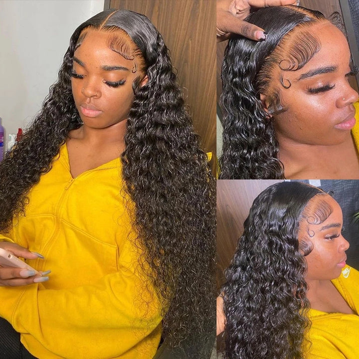 Pre Plucked Wear & Go Wig | 40 Inch Glueless HD 13x4 Lace Front Wig Water Wave Human Hair