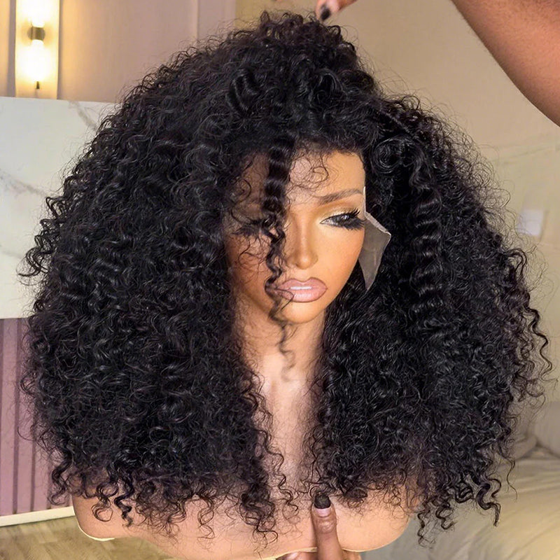 30 32 Inch 300% Density Luxury Custom Wigs Glueless 13x4 13x6 Full Lace Front Curly Wigs Virgin Human Hair Transparent HD Lace Front Wig