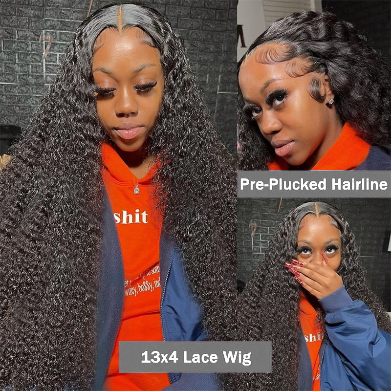 Pre Plucked Wear & Go Wig | Curly Hair 30Inch 13x4 HD Glueless Lace Frontal Wigs