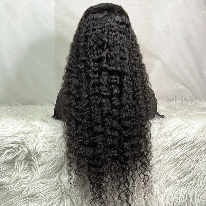 Long 36 Inch 13x4 Undetectable HD Water Wave Lace Front Wig Glueless Wigs with Pre Plucked
