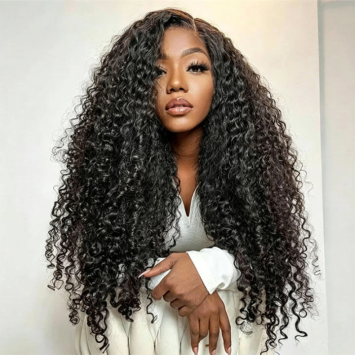 30 32 Inch 300% Density Luxury Custom Wigs Glueless 13x4 13x6 Full Lace Front Curly Wigs Virgin Human Hair Transparent HD Lace Front Wig