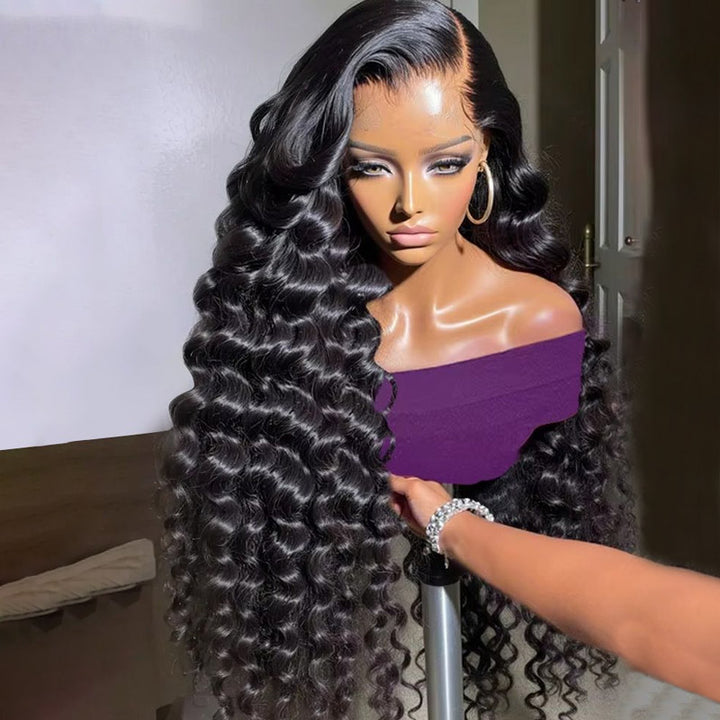 【THIN LACE】30 Inch 13x6 Lace Front Wigs Pre Plucked Loose Deep Wave Human Hair HD Lace Wigs