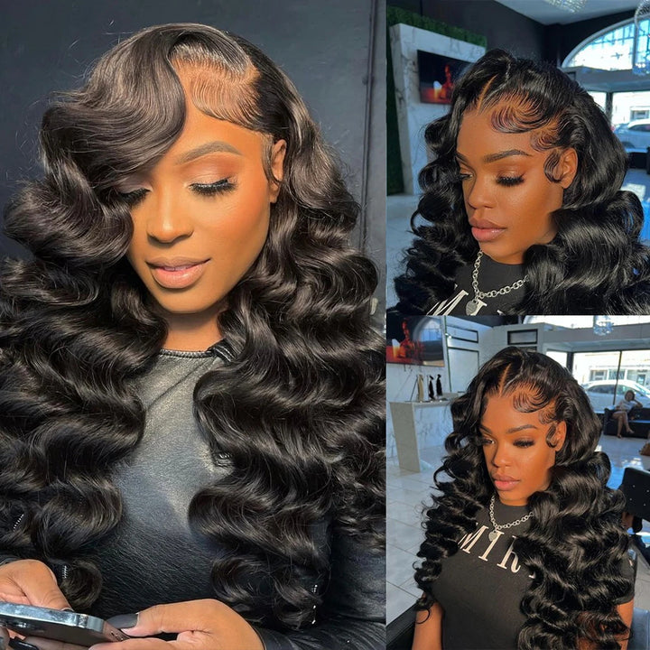 [Graduation Sale] 30''= $199.99 Pre Cut & Pre Plucked & Bleached Knots Ready To Wear 13*4 Lace Front Long Wigs 180% Density