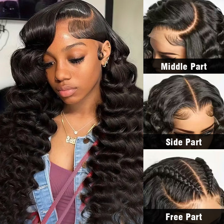 100% Glueless Wear Go Wig Pre-Cut Lace 13x4/13x6 HD Lace Wigs No Glue 200% Density Human Hair Wigs