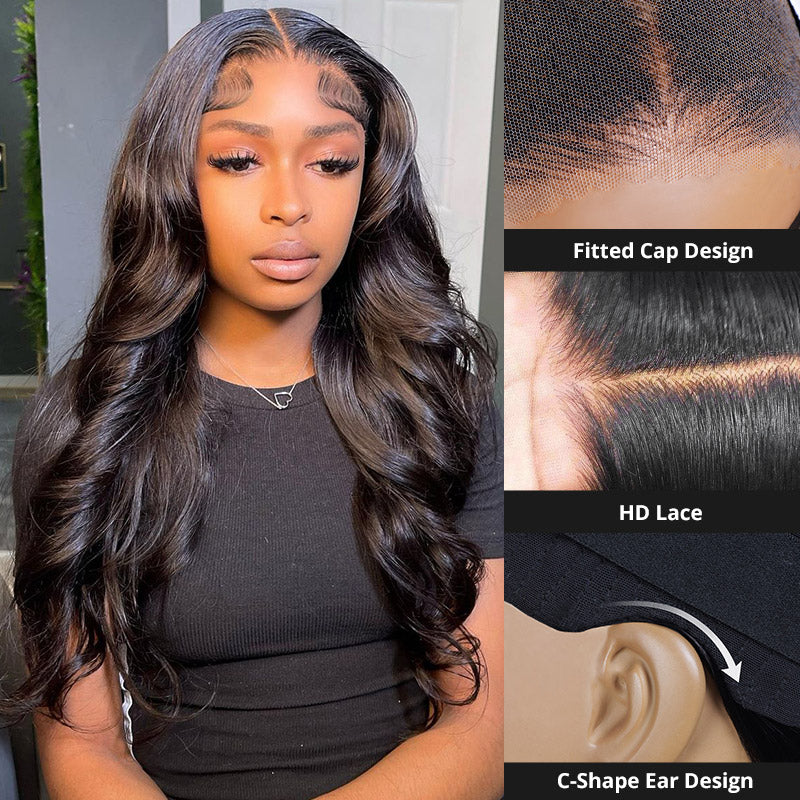Allove Hair C-Shape 4x4 Wear & Go HD Lace Loose Wave Wig 100% Human Hair