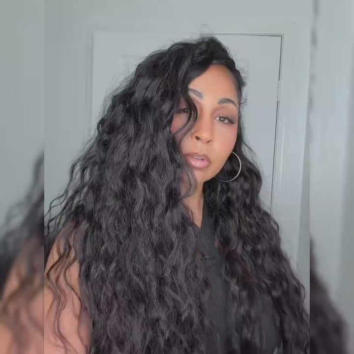 Pre-Separated Loose Deep Wave Crochet Human Hair 20 Inch for Boho Braid Styles Lightweight Machine Made Feather Crochet Human Hair Extension