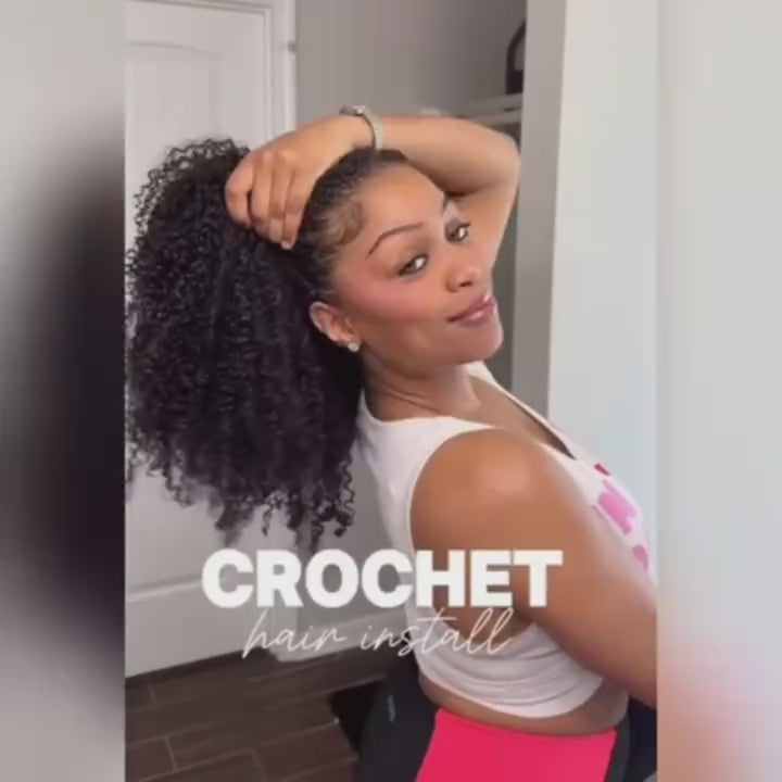Afro Kinky Curly Crochet Human Hair For Braiding Pre-Separated Crochet Feather Hair Extensions 100% Human Hair