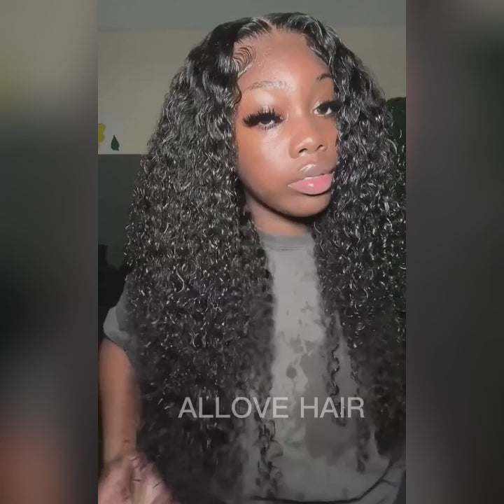 Bleached Knots Wear Go Wig | 5x5 HD Curly Hair Lace Closure Wigs Pre Cut Lace for Beginners