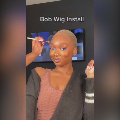 Short Body Wave Glueless Bob Wig Lace Front Human Hair Wigs 13x1/4x4/13x4 Wig 150% Density for Women