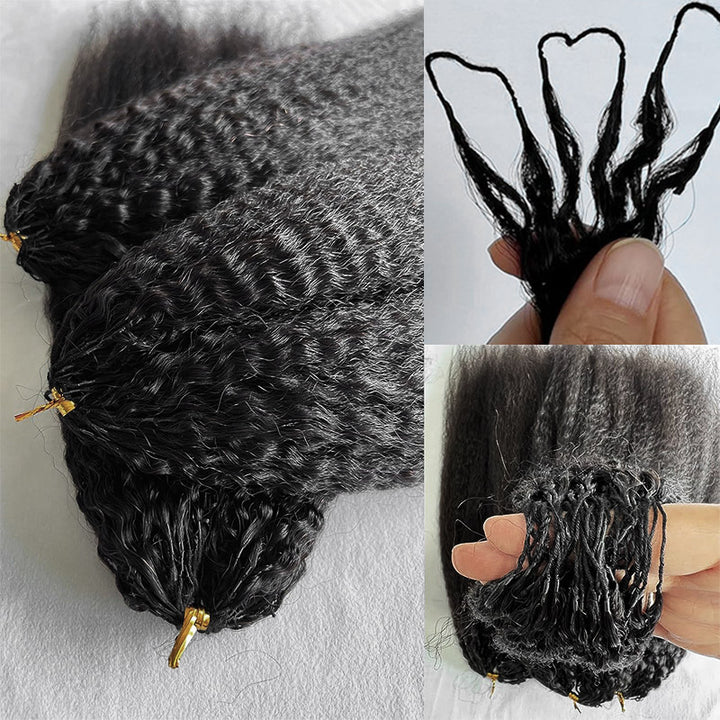 Seamless Crochet Braids Kinky Straight Crochet Human Hair Extensions for Black Woman - AlloveHair