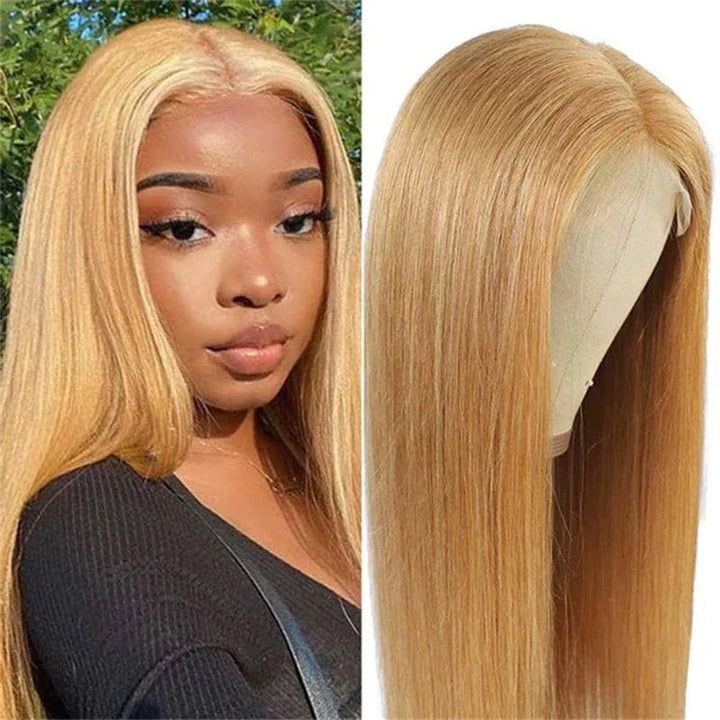 Allove #27 Honey Blonde 13x4 Straight Hair HD Lace Frontal Wig - AlloveHair
