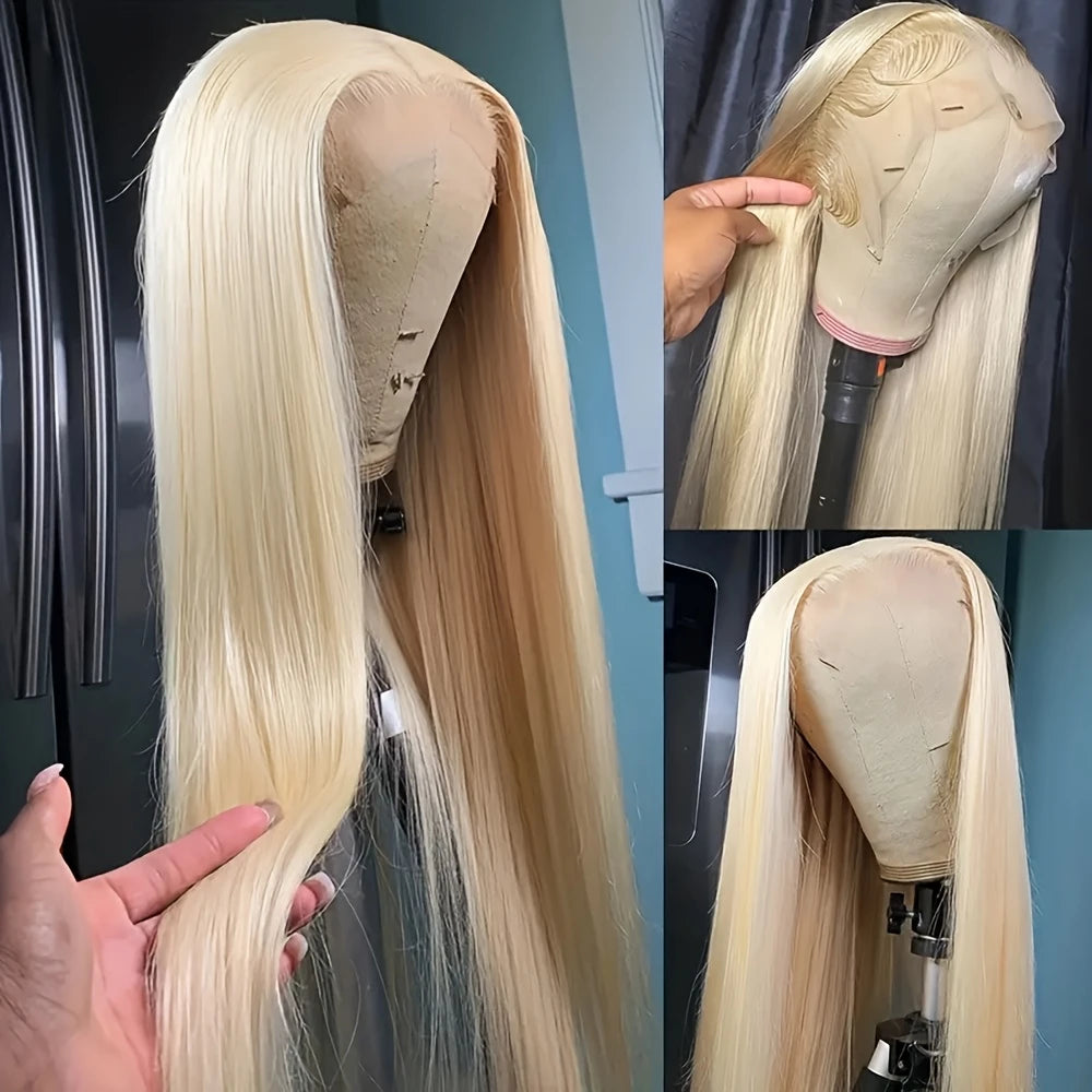 [ Lowest Price - No Code Needed] #613 Blonde 13x4/13x6 Full Lace Front Straight Hair / Body Wave Human Hair Wigs