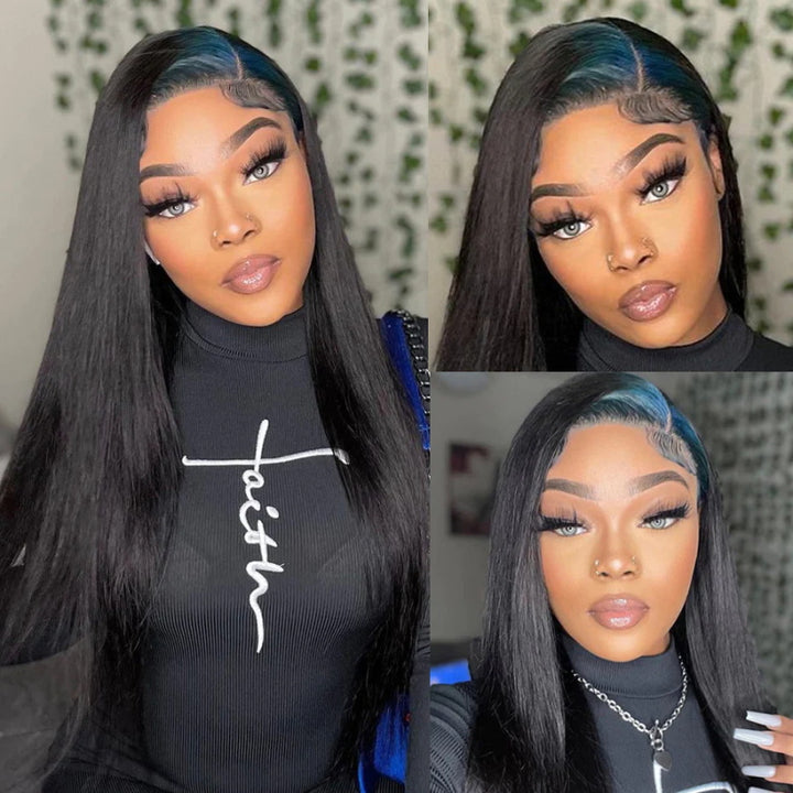 [Black Friday Final Deal] Pre Cut & Pre Plucked & Bleached Knots Wear Go 13*4 Lace Front Wigs USA Shipping