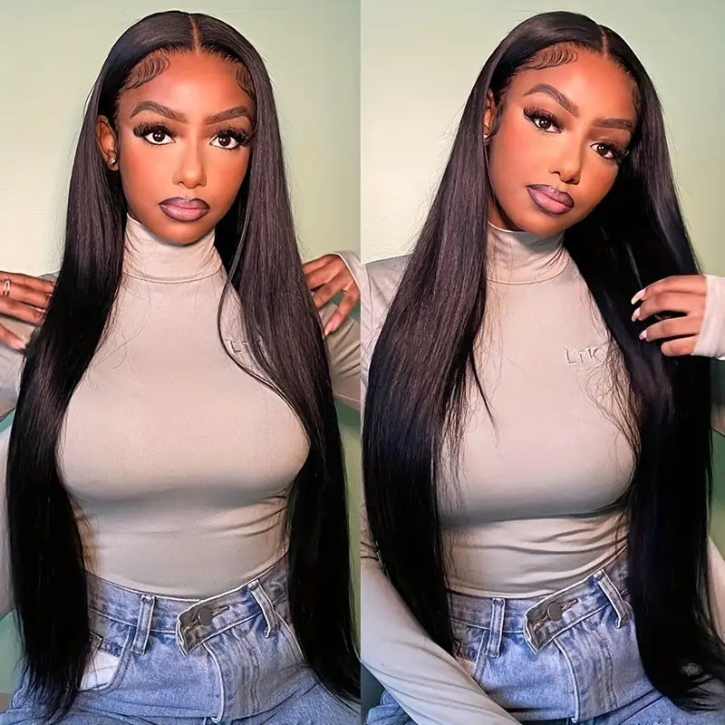 Straight Hair HD Transparent 13*4*1 Lace Part Wig