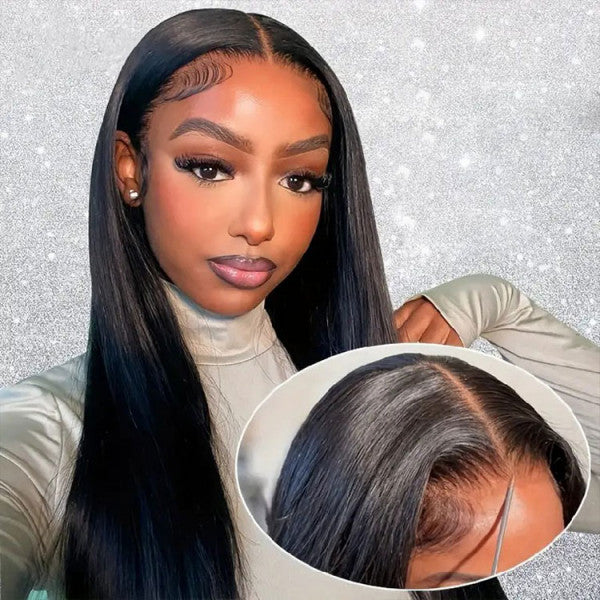 [Mother's Day Sale] 30''= $199.99 Pre Cut & Pre Plucked & Bleached Knots Ready To Wear 13*4 Lace Front Long Wigs 180% Density