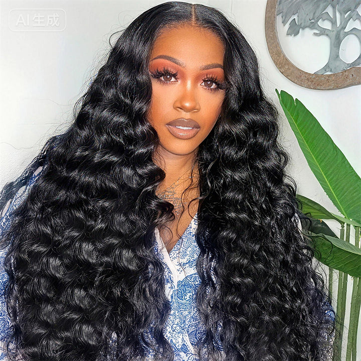 250% Density 30 Inch Loose Deep Wave 13x4 13x6 Lace Front Wig Natural Looking Versatile Style 100% Human Hair Wig - AlloveHair