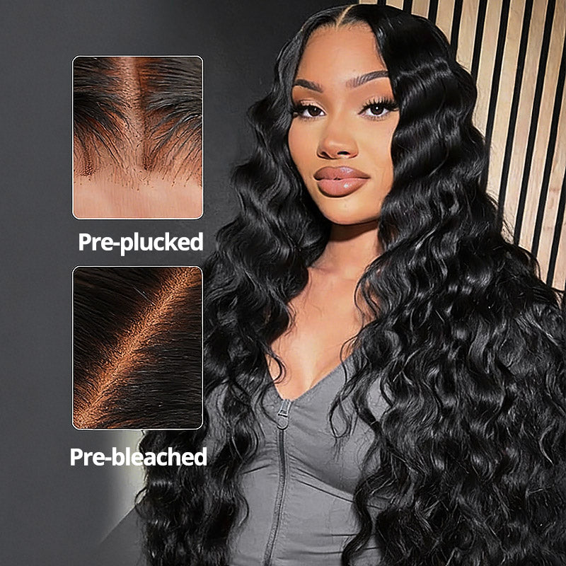 32 Inch Long Wigs Loose Deep Wave Virgin Human Hair 200% Density 5x5 HD Lace Front Wigs Ready To Go