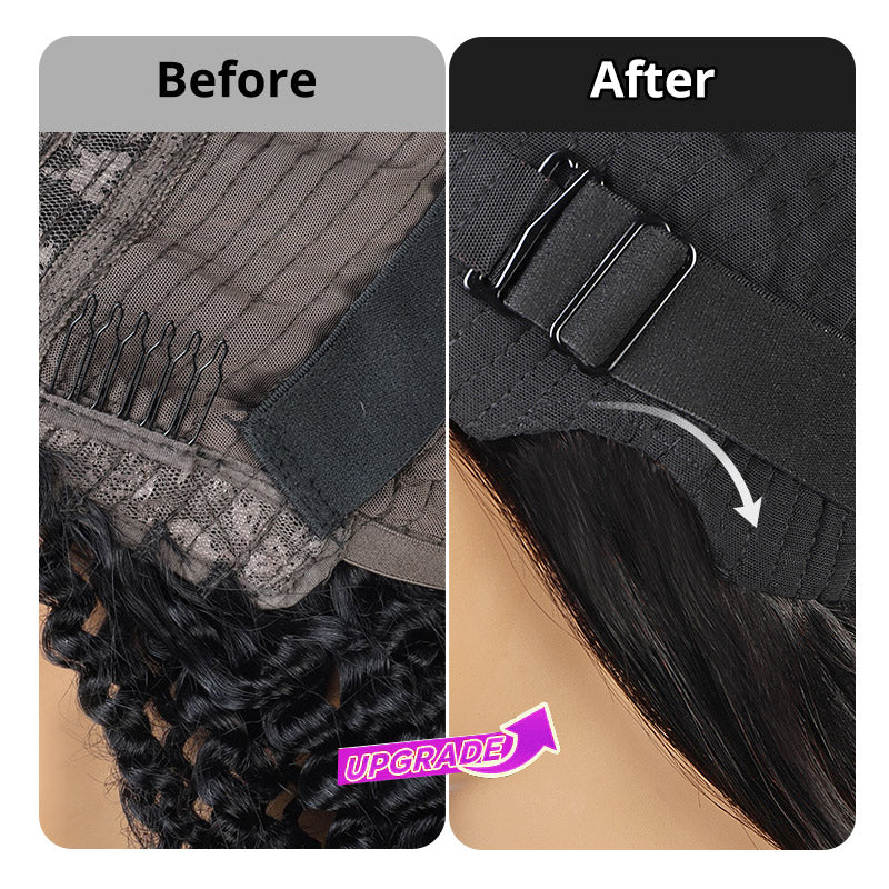 Wear & Go Glueless Wig 5x5 HD Lace Closure Curly Human Hair Wigs Beginner Friendly
