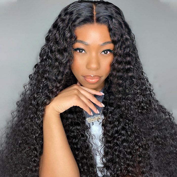 Bleached Knots Wear Go Wig | HD Glueless Water Wave 5x5 Lace Closure Wig 180% Density