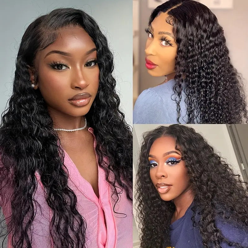 Overnight Shipping Allove Hair Straight Hair/Body Wave/Deep Wave 3 Bundles With 4*4 Lace Closure