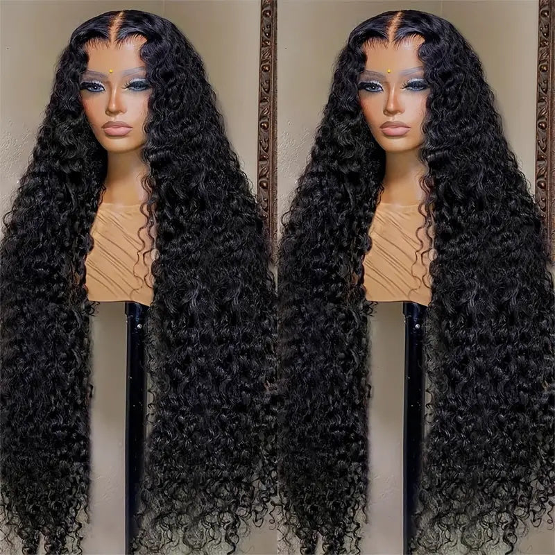 24 Inch = $185 | 13x6 HD Lace Frontal Water Wave Human Hair Wig 180% Density