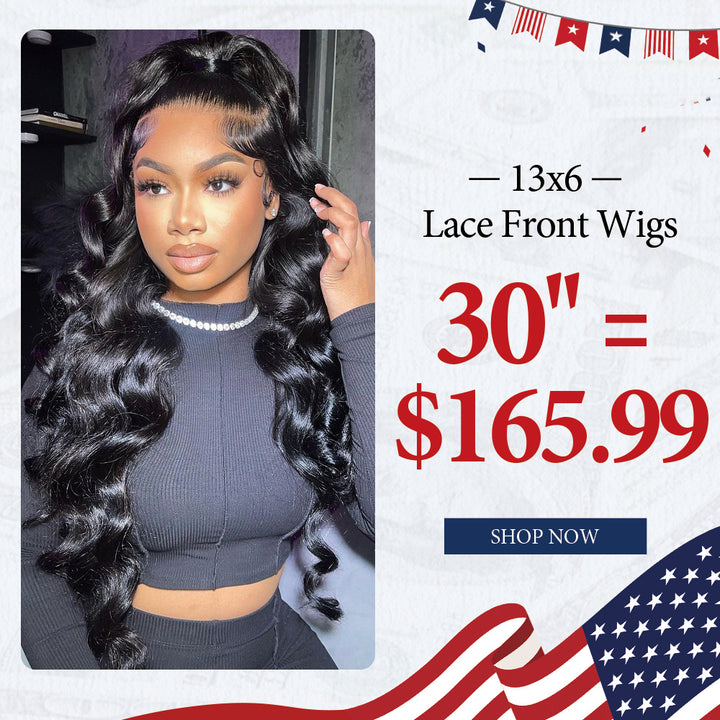 [Add to Cart 50% Off Automatically] 13x6 Lace front Wigs 30'' $165.99 180% Density Pre Everything