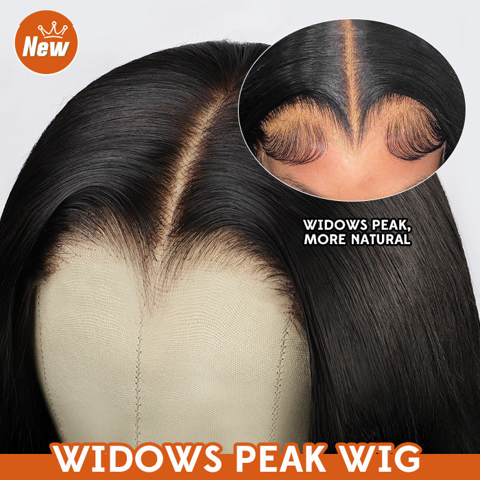 13*4 HD Glueless Lace Front Wig Body Wave Human Hair Widows Peak Wigs Reay To Go