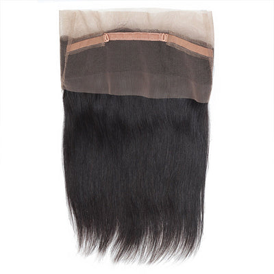 Brazilian Straight Hair 2 Bundles with 360 Lace Frontal Closure : ALLOVEHAIR